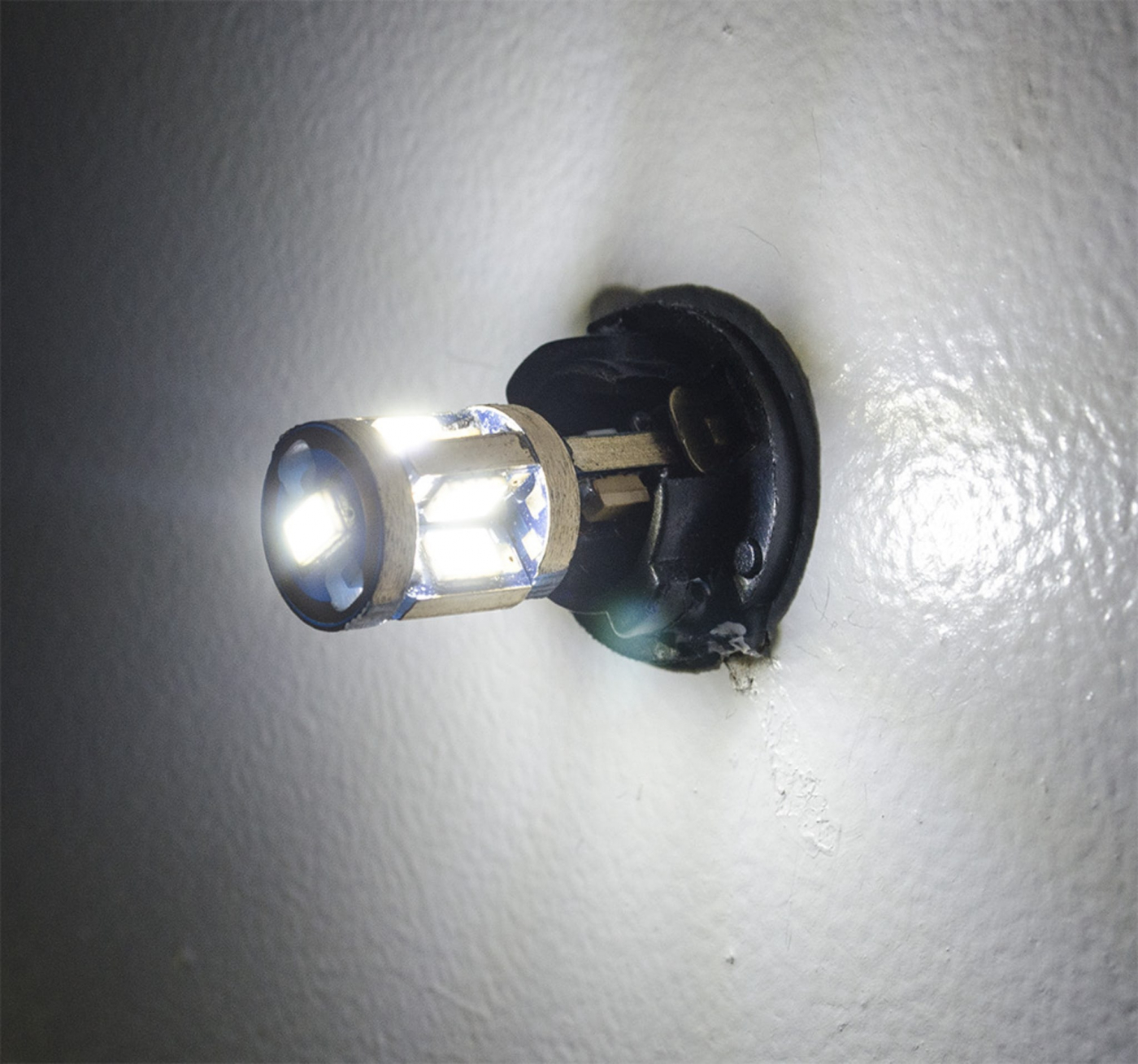 LED-lampa T10 med 9 st Samsung-dioder (xenonvit, T10 / W5W)